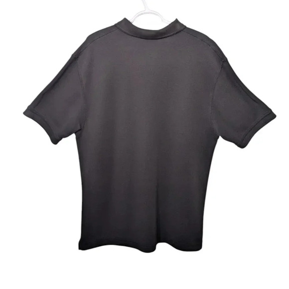 L.L. Bean Mens Wrinkle Resistant Double L Short Sleeve Black Polo - Picture 7 of 10